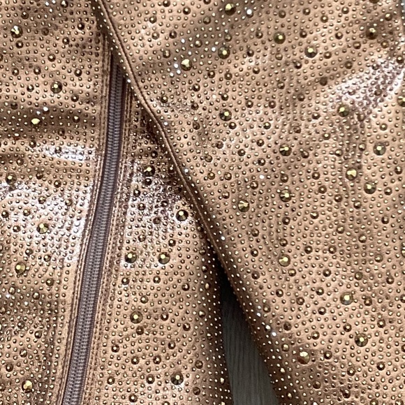 NEW Jessica Simpson Laurel Knee High Heel Boot Rhinestone Embellished 7.5M - Picture 6 of 12